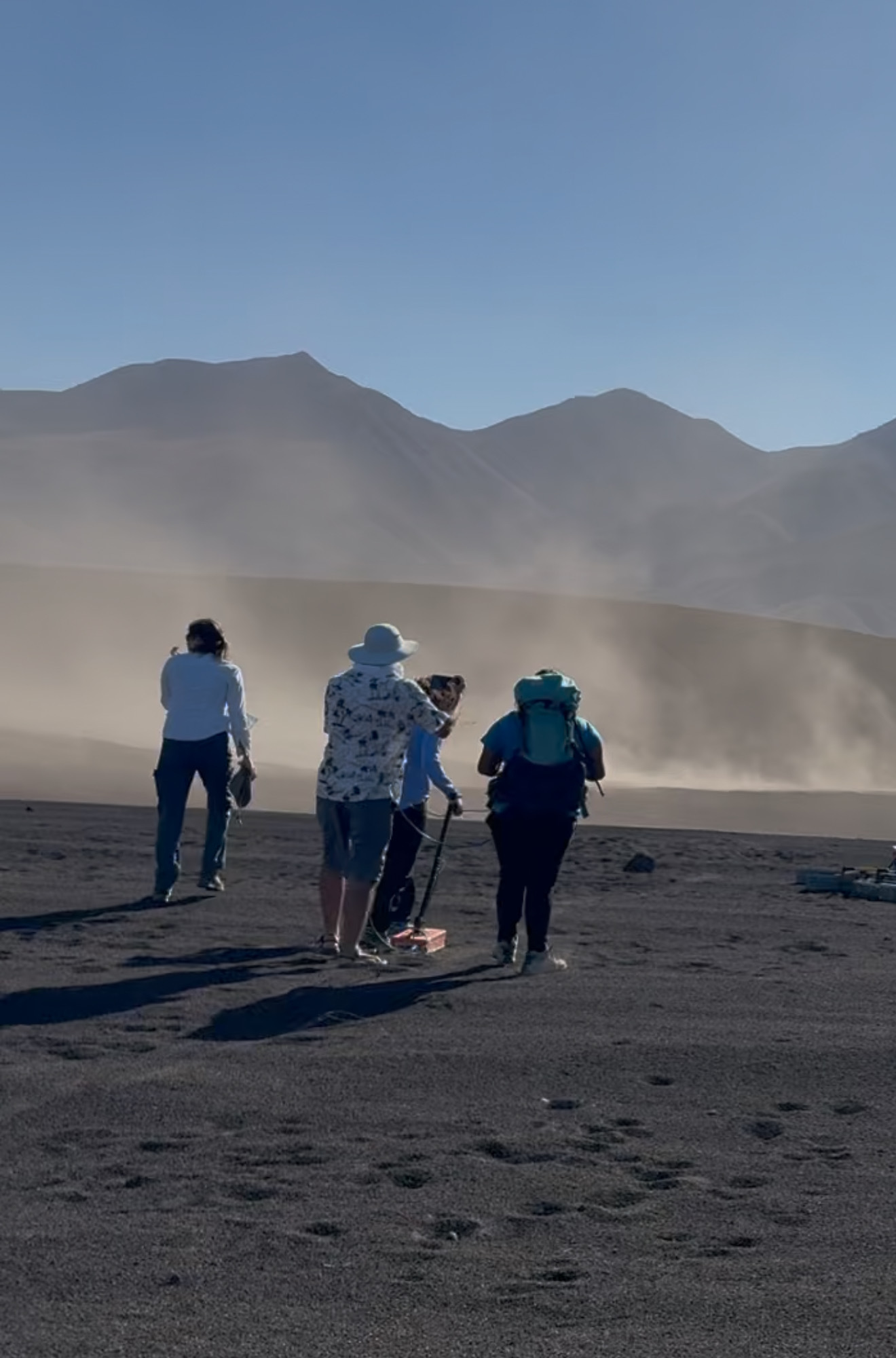 Field work at the Fossil FALLS