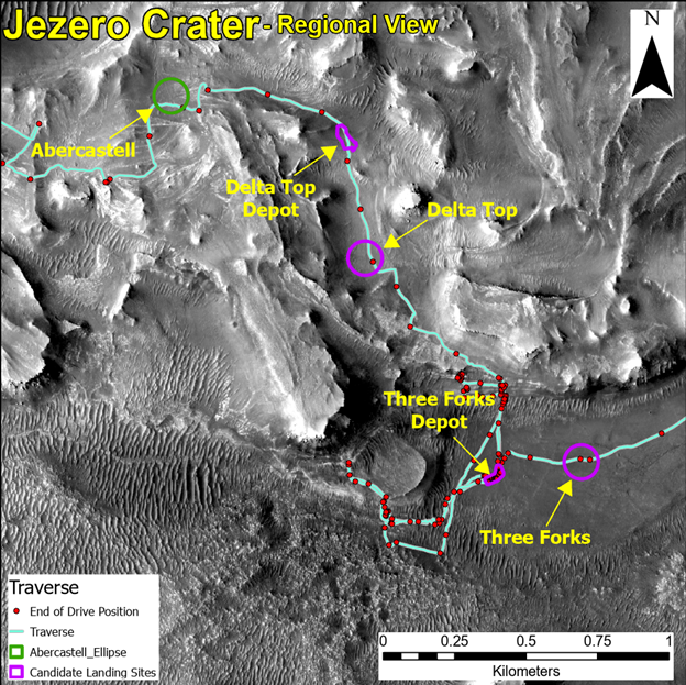MSR landing site analysis